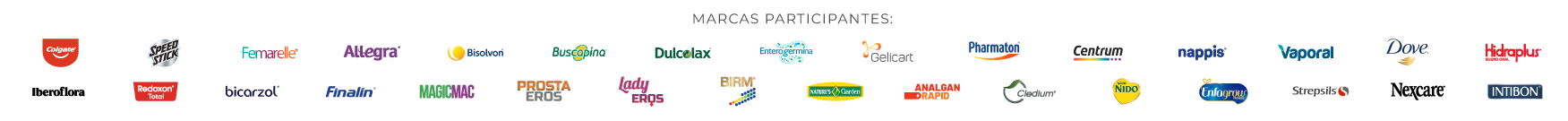 Productos participantes